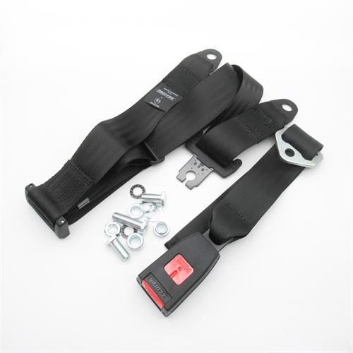 Securon Static Rear Seat Belt Black Classic Mini MGOC