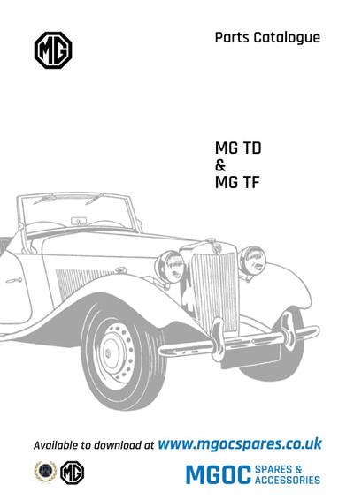 MGTD and TF parts catalogue - PDF Only