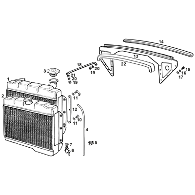 Radiators & Fixings 1962 - 1976