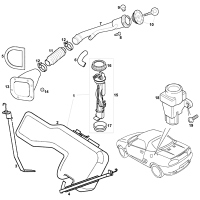 Fuel Tank, Pump & Sender Unit